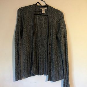 Shimmer gray cardigan